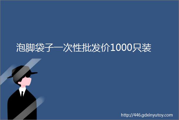 泡脚袋子一次性批发价1000只装